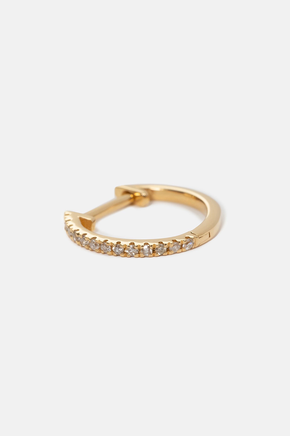 Boucle d'oreille Dinner Huggies | Or jaune 12 mm