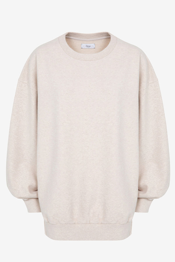 Ulla Oversized Sweatshirt | Marled Ivory