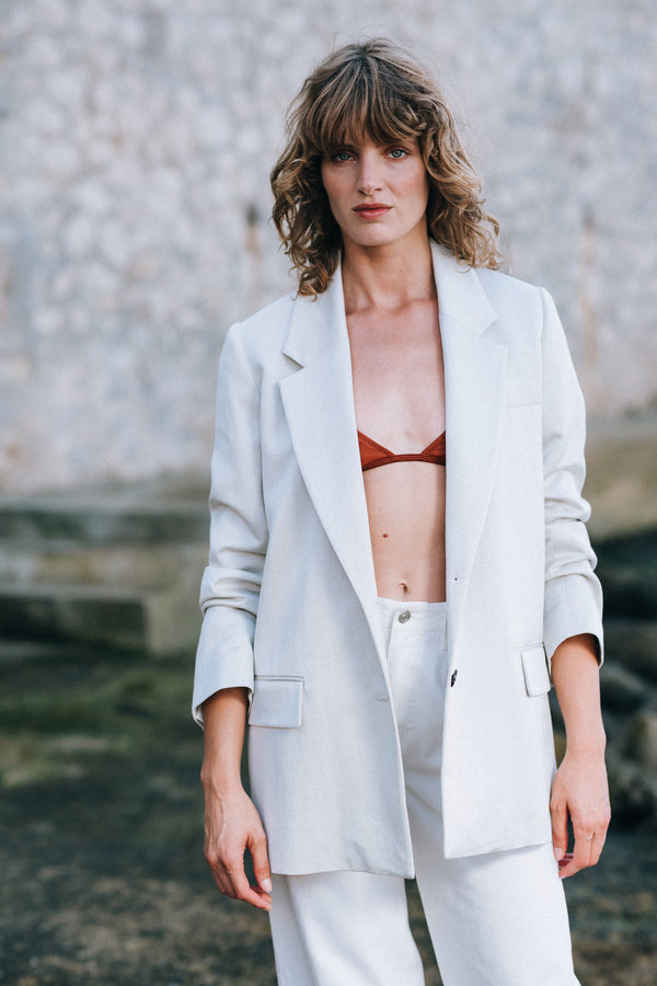 Harissa Linnen Blazer | Sand