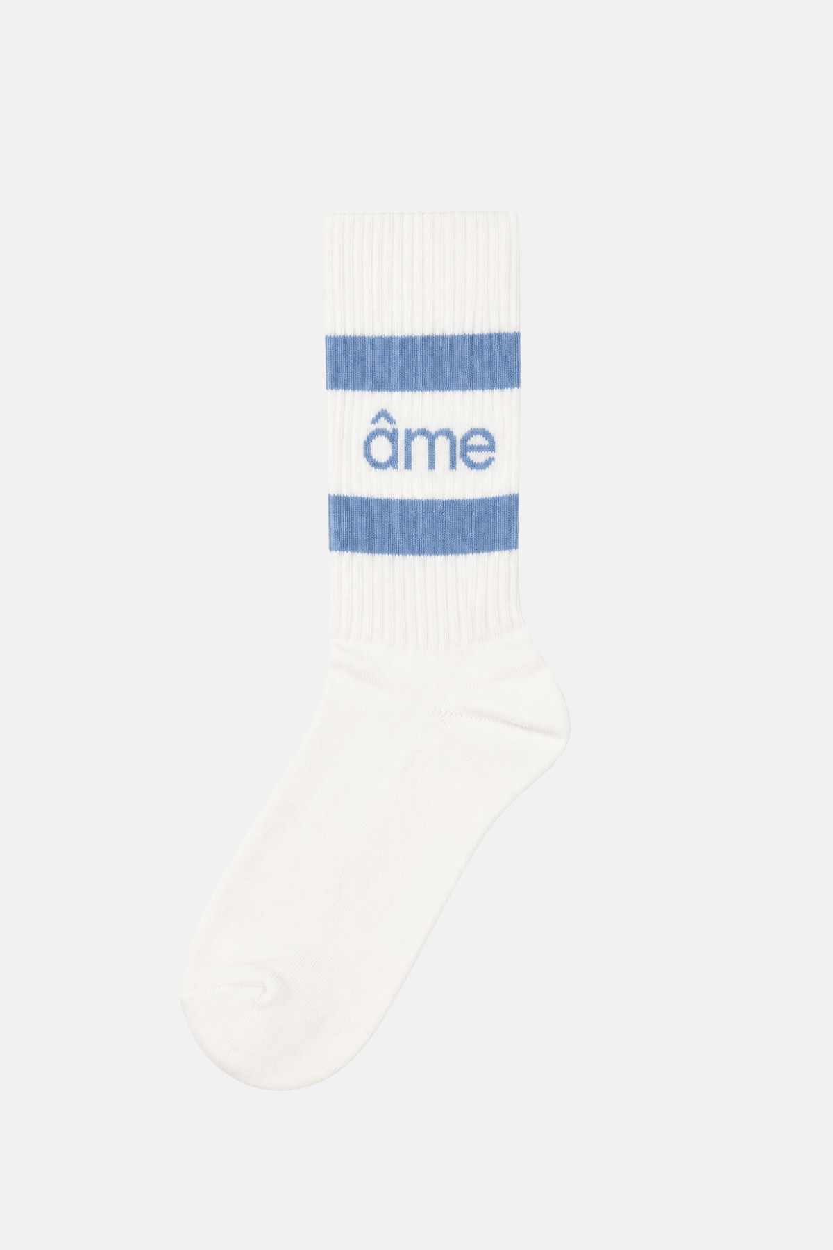 Diego Socks | White & Light Blue