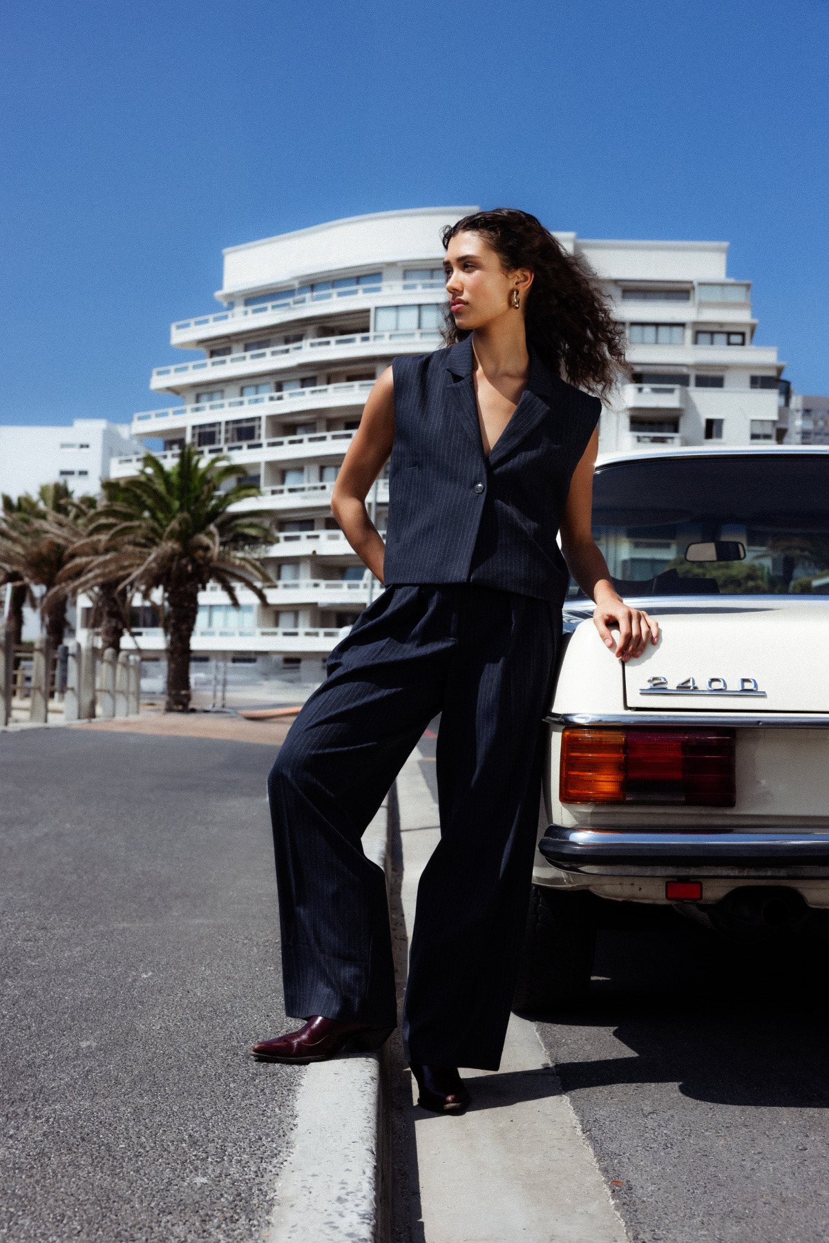 Michel Pantalon Large | Bleu Marine