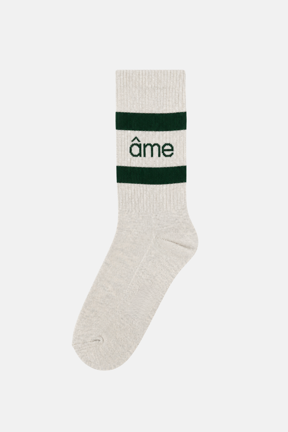 Diego Socks | Marled Ivory & Green