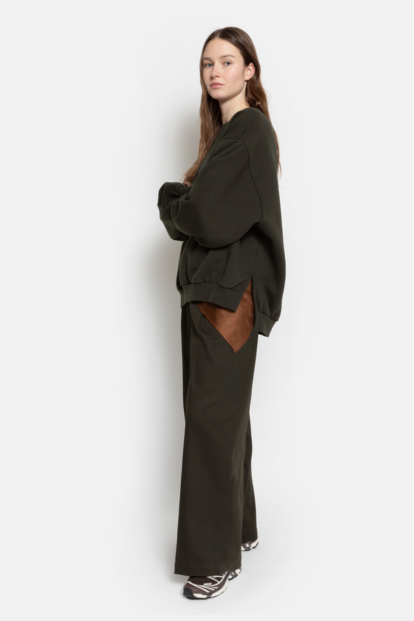 Nice Wide Pants | Dark Green