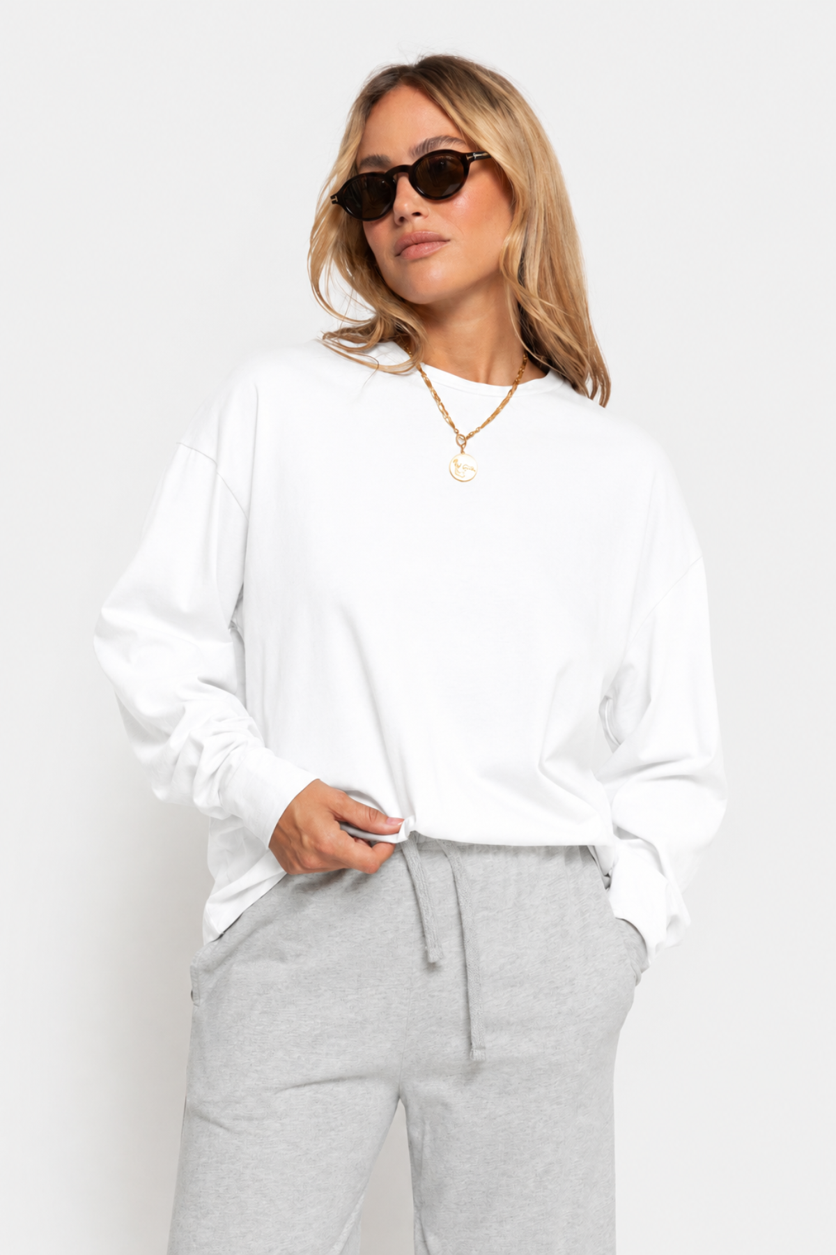 Orbit Long sleeve T-Shirt | White