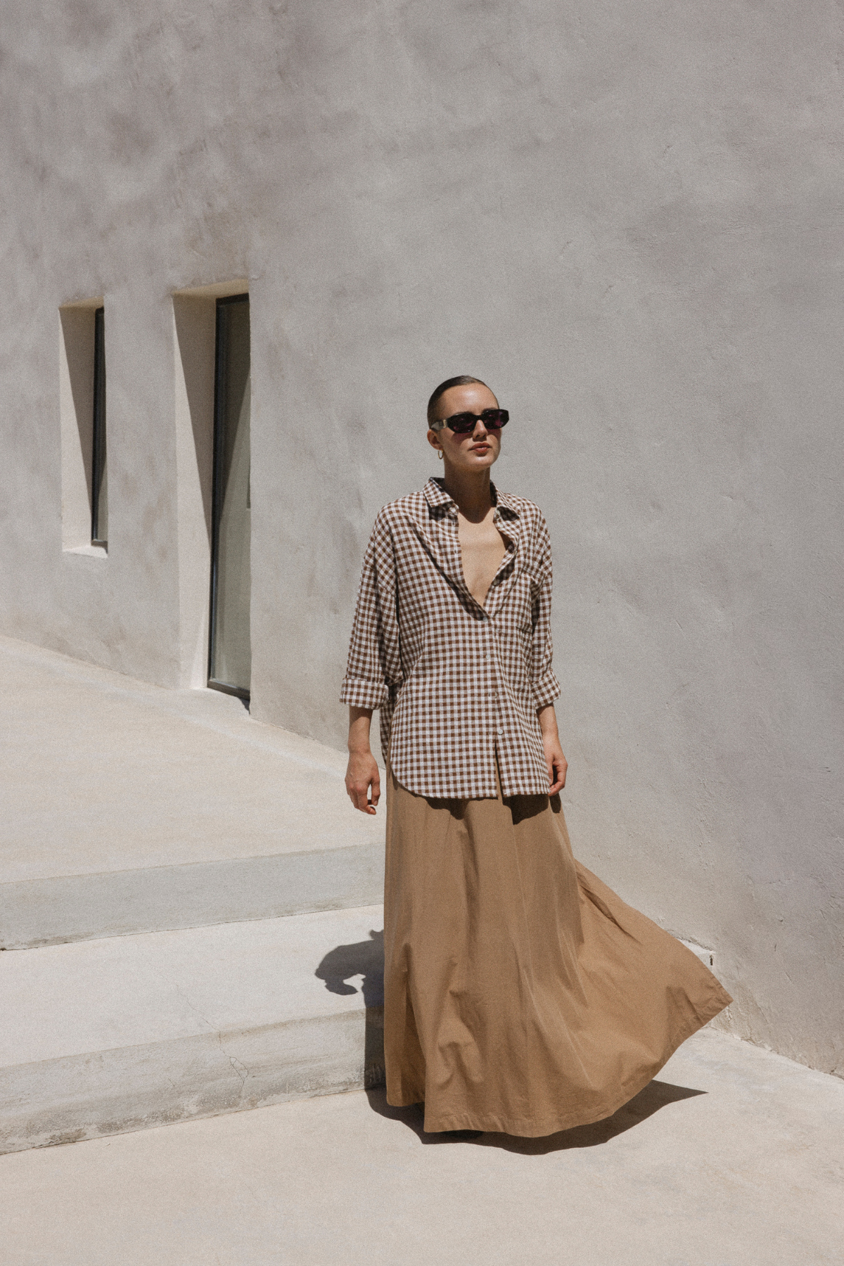 Jupe Longue Kilt | Camel