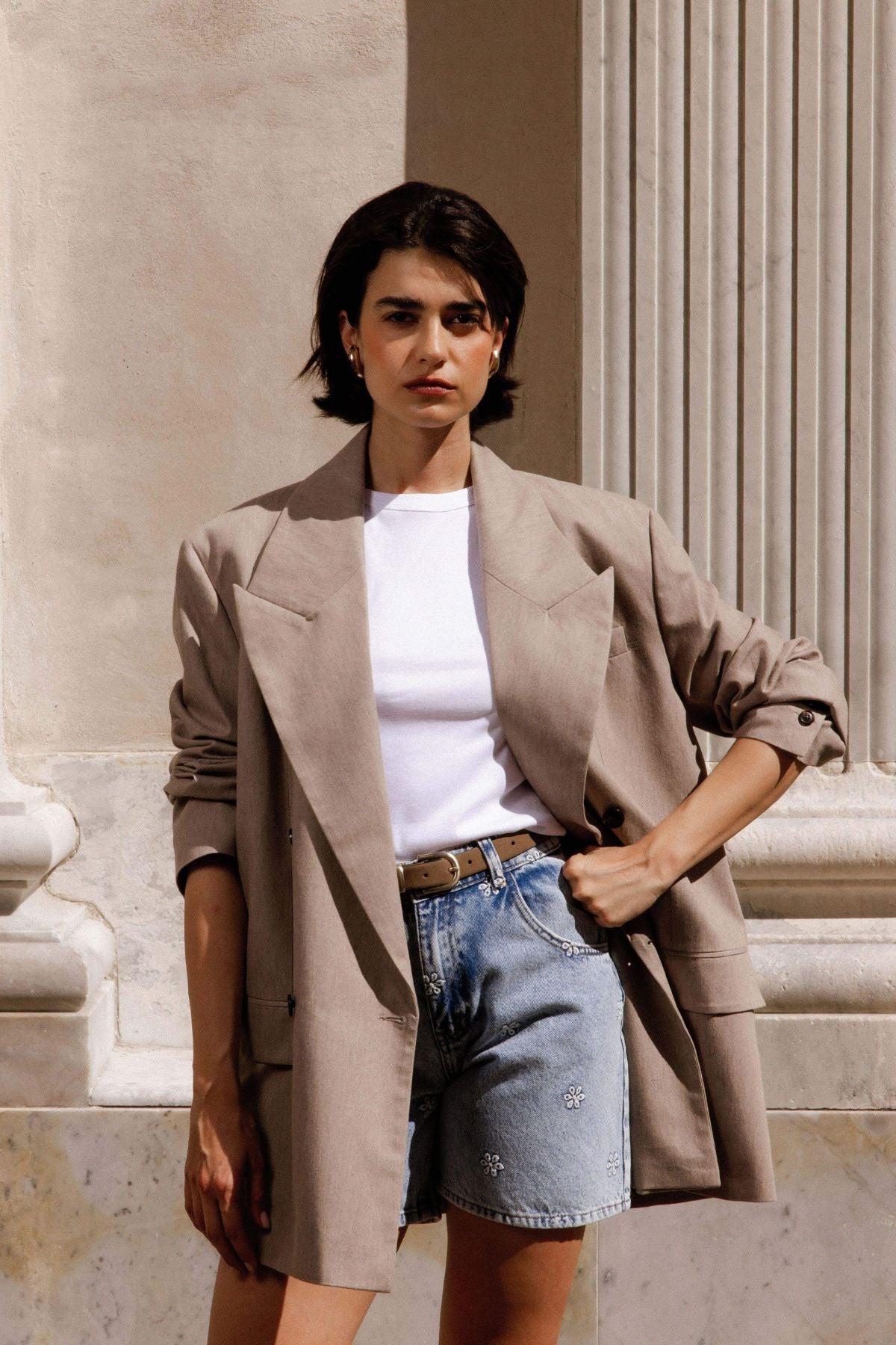 Natan Wooly Blazer | Taupe