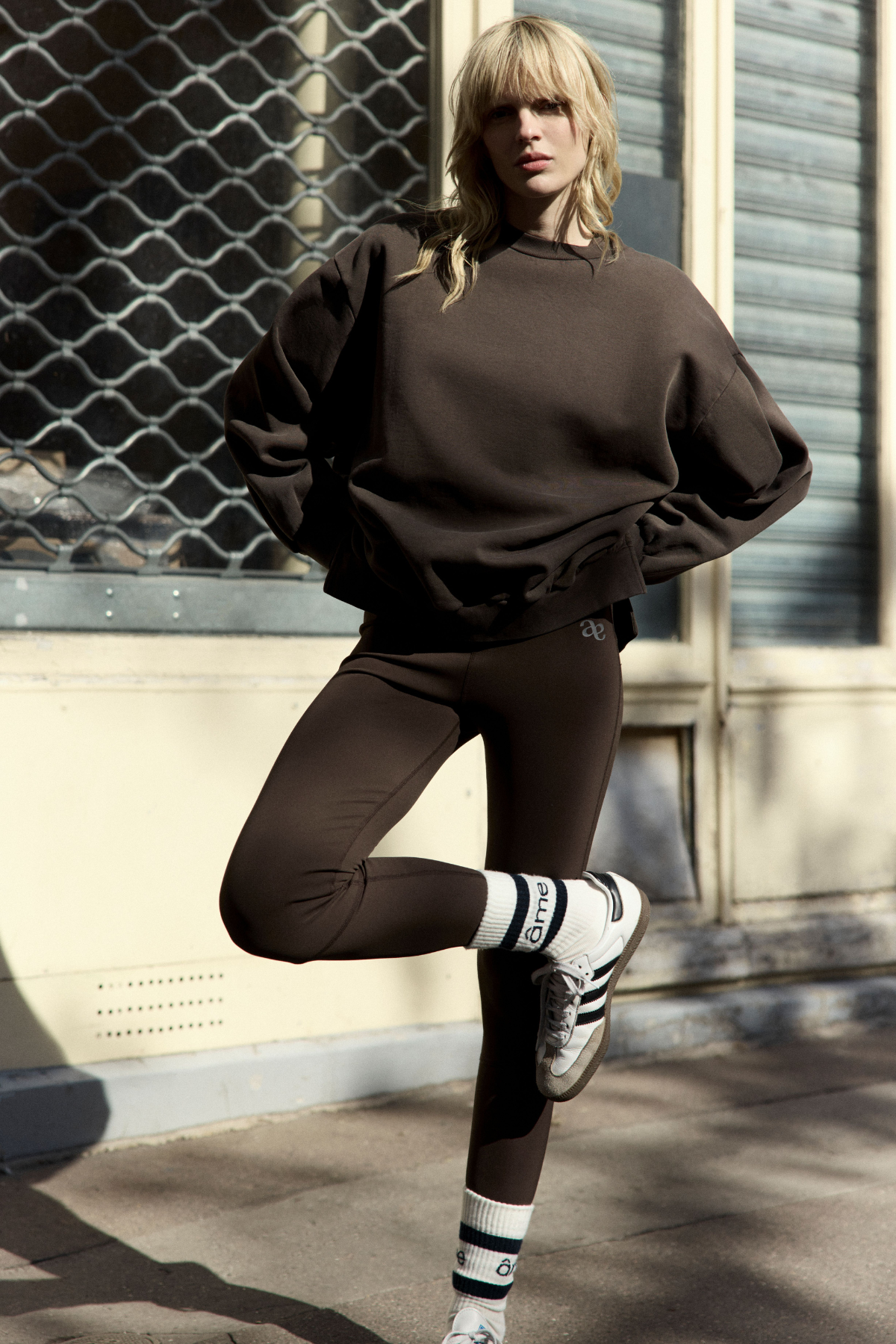 Navy Legging | Brown