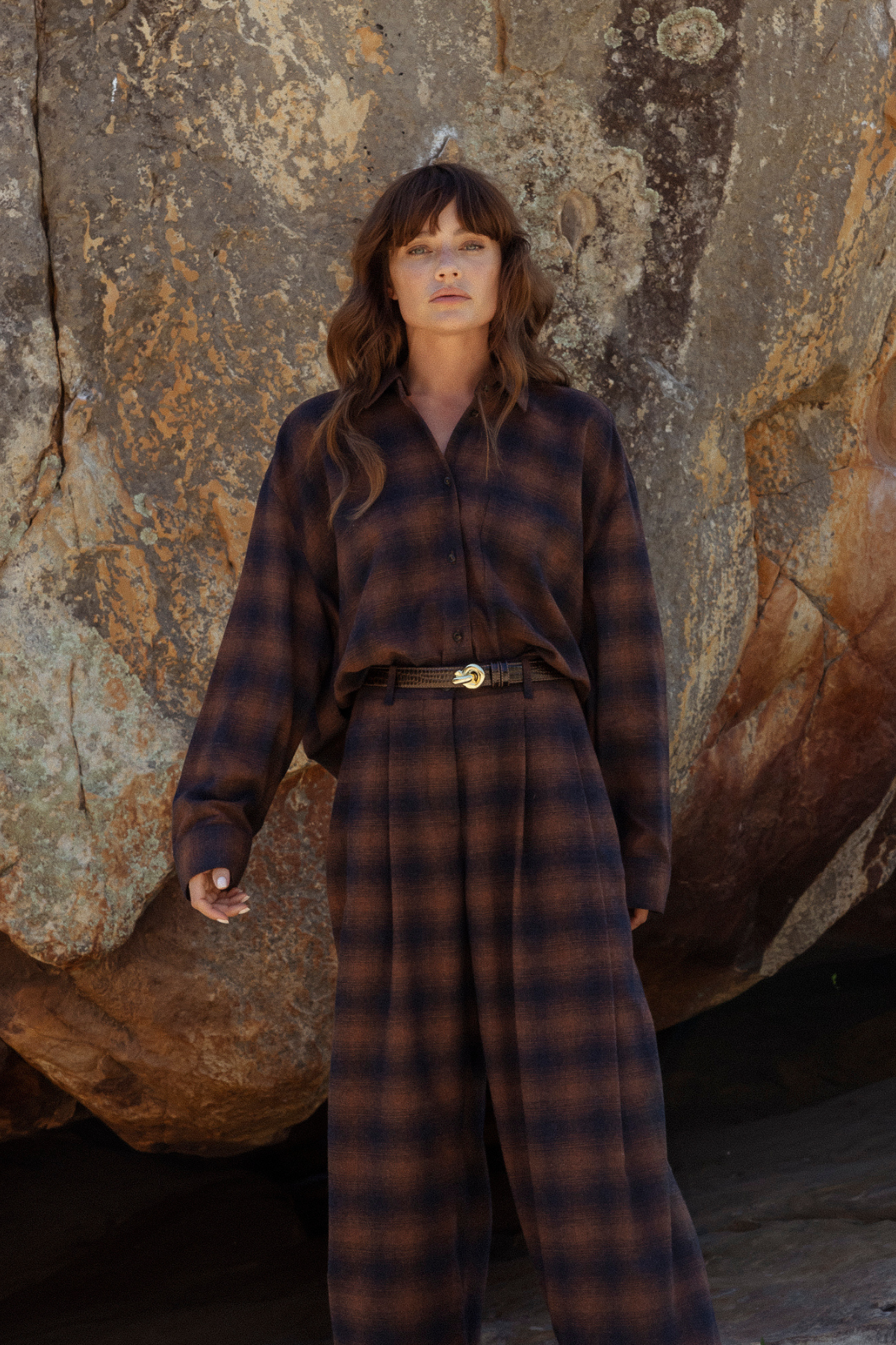 Oops Shirt | Carreaux Marron