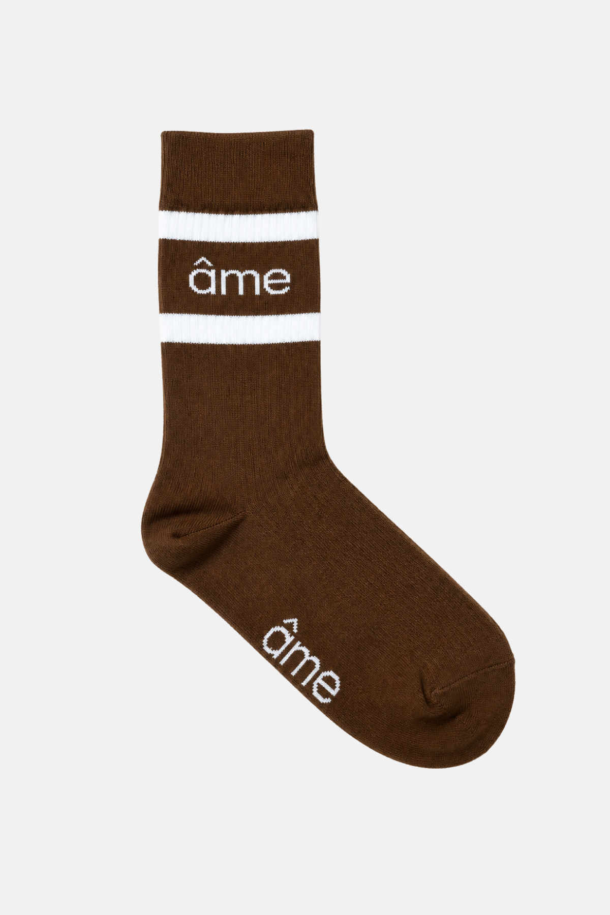 Kanye Socks | Brown & White