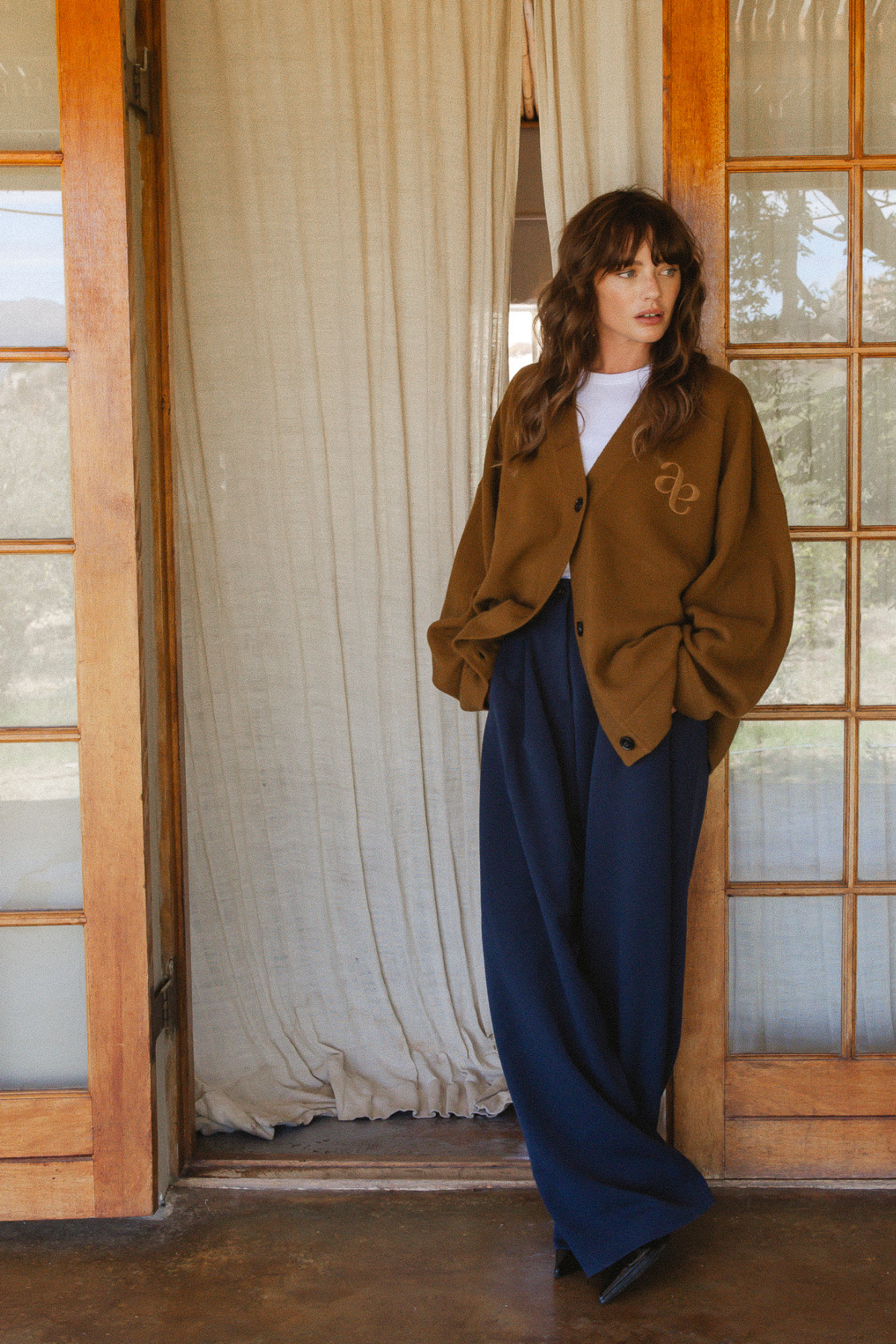 Olympia Knitted Cardigan | Brown