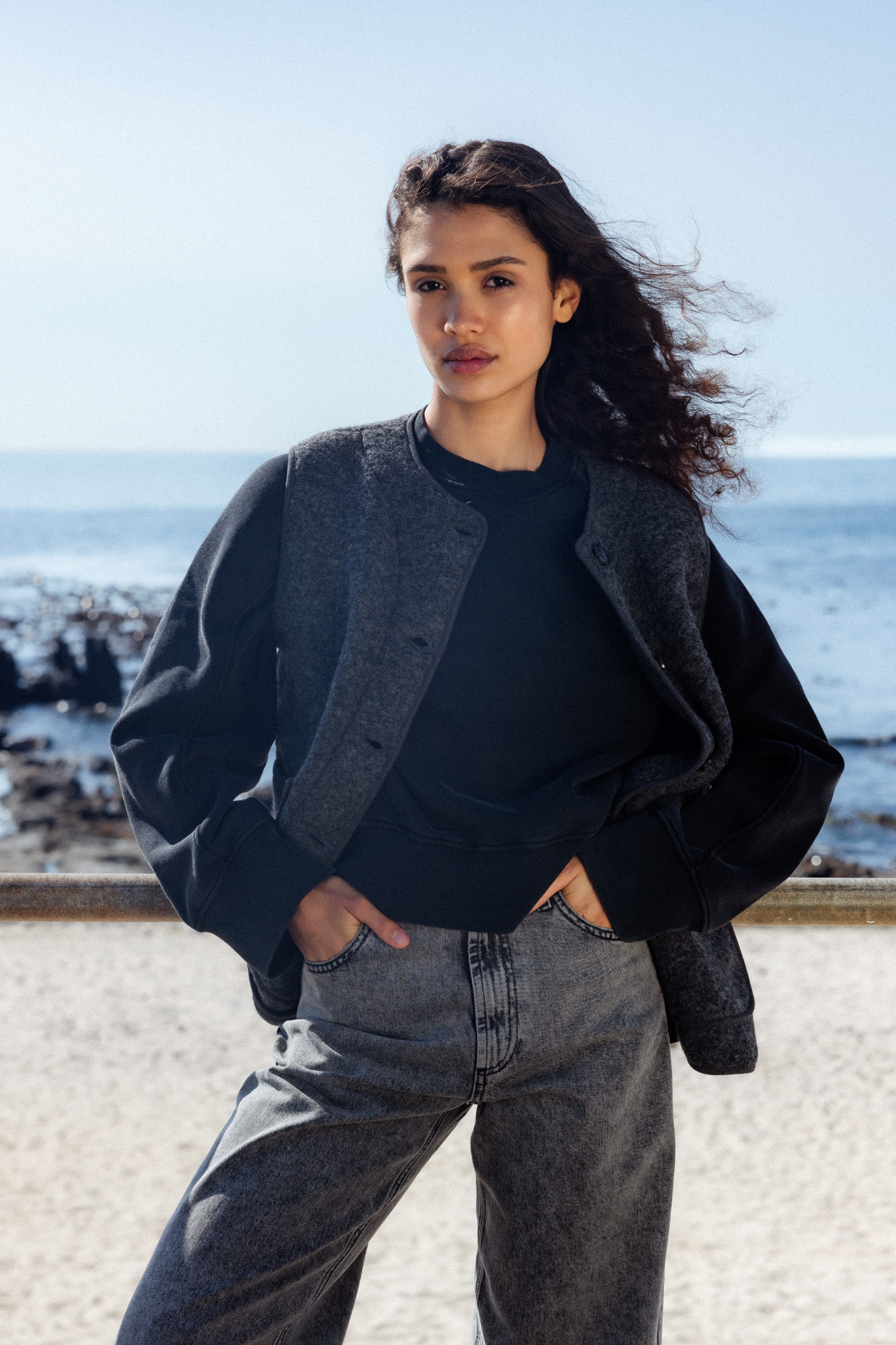 Madison Sleeveless Jacket | Dark Grey – Âme antwerp
