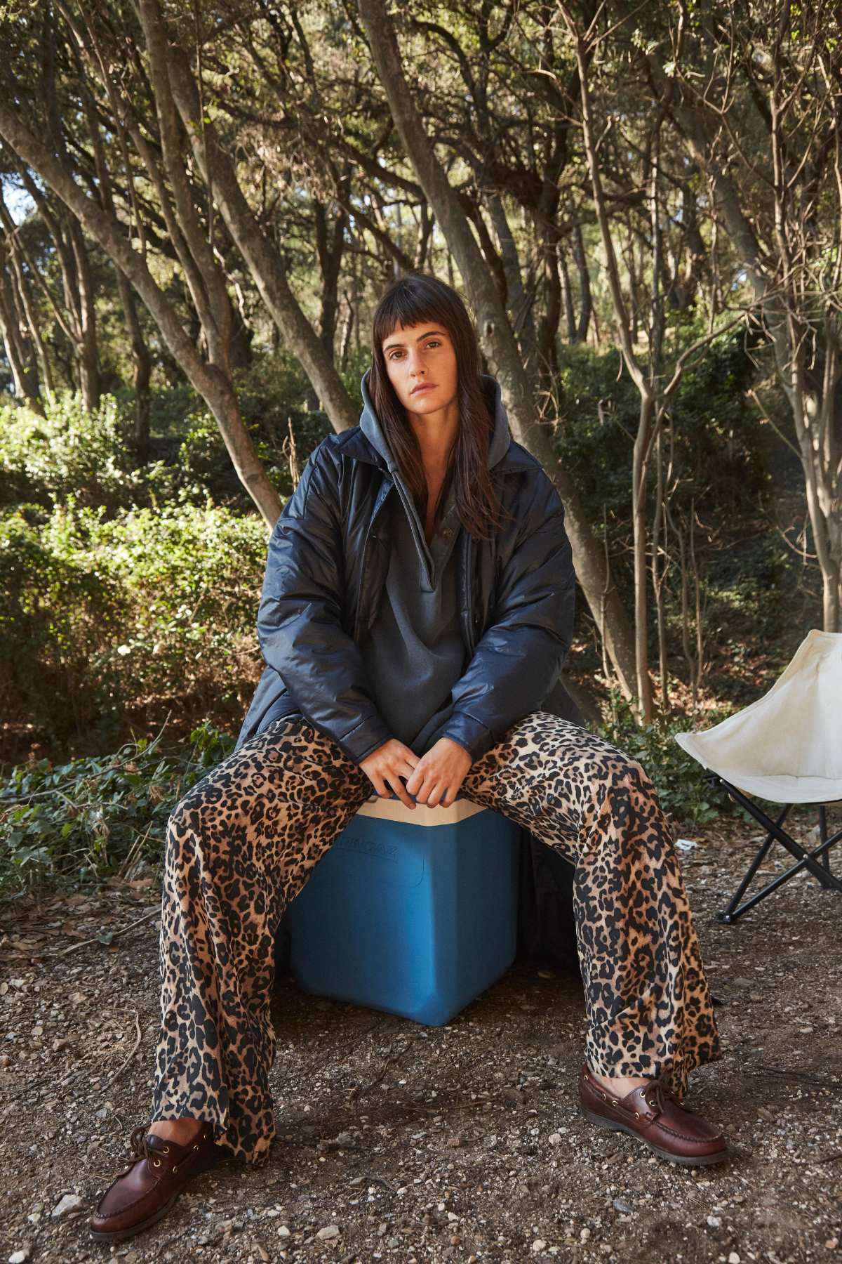 Jules Wide Pants | Leopard