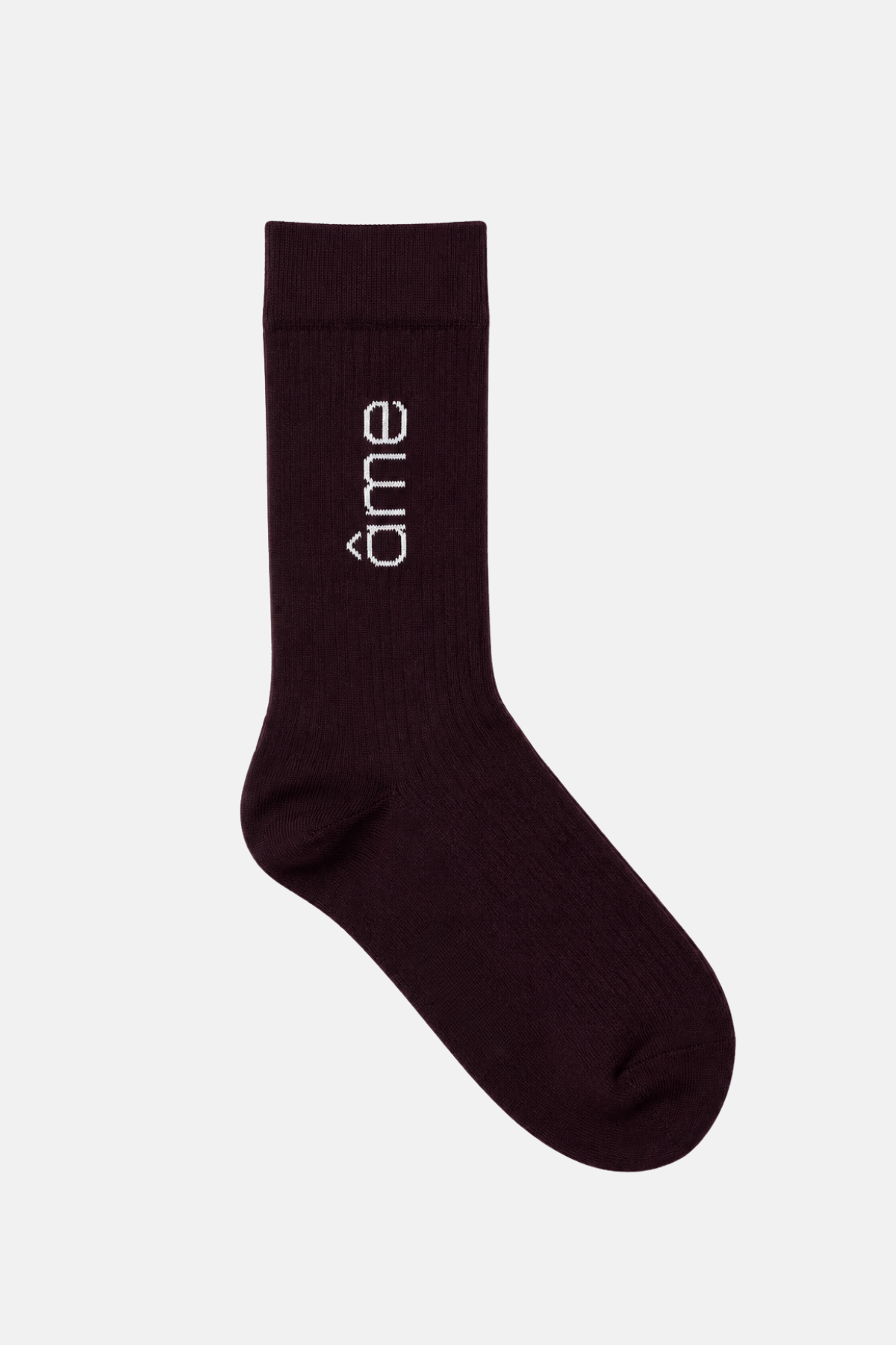 Kourt Socks | Plum & White