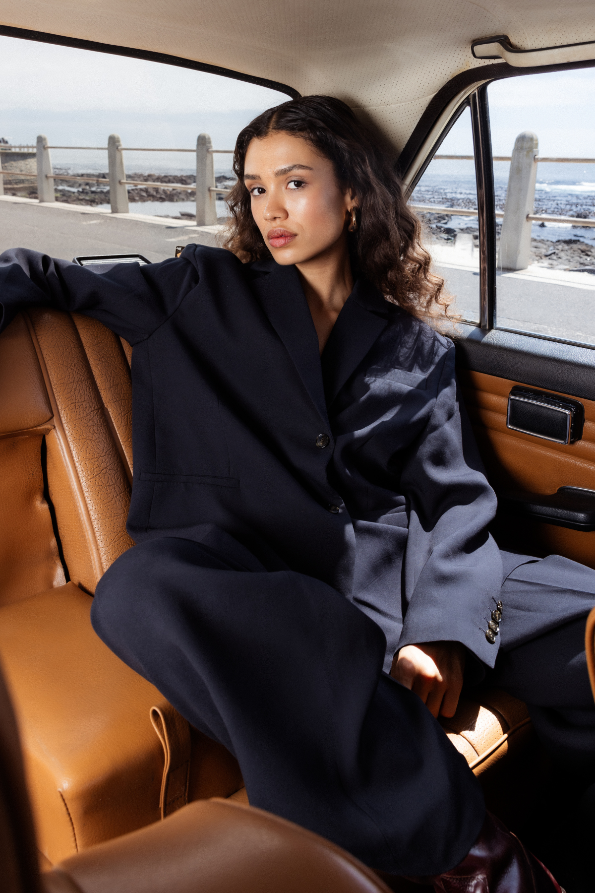 Blazer Matthew à dos ouvert | Bleu Marine