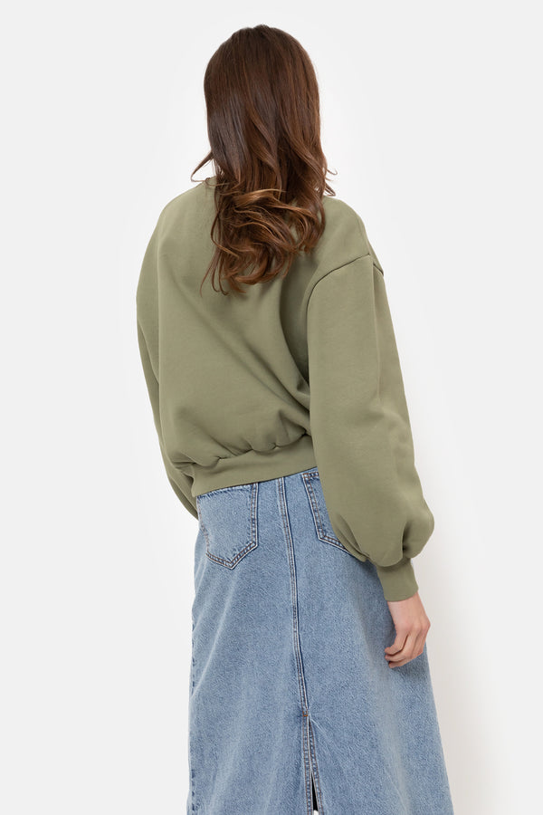 Clemence Sweatshirt | Avocado Green