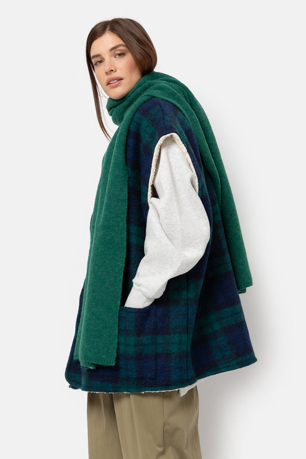 Kockpit Wool Scarf | Emerald Green