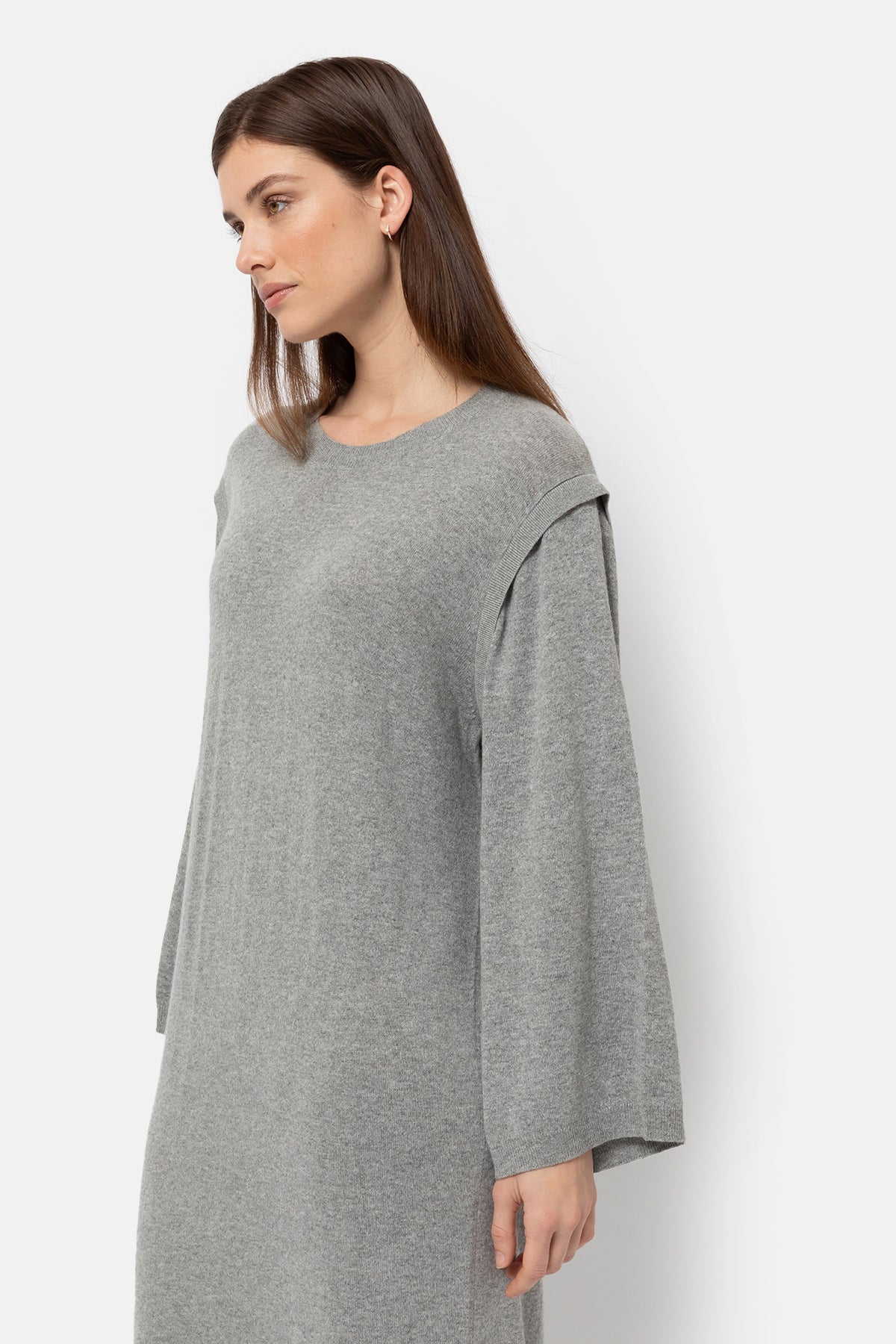 Kurious Robe tricot | Gris marbré