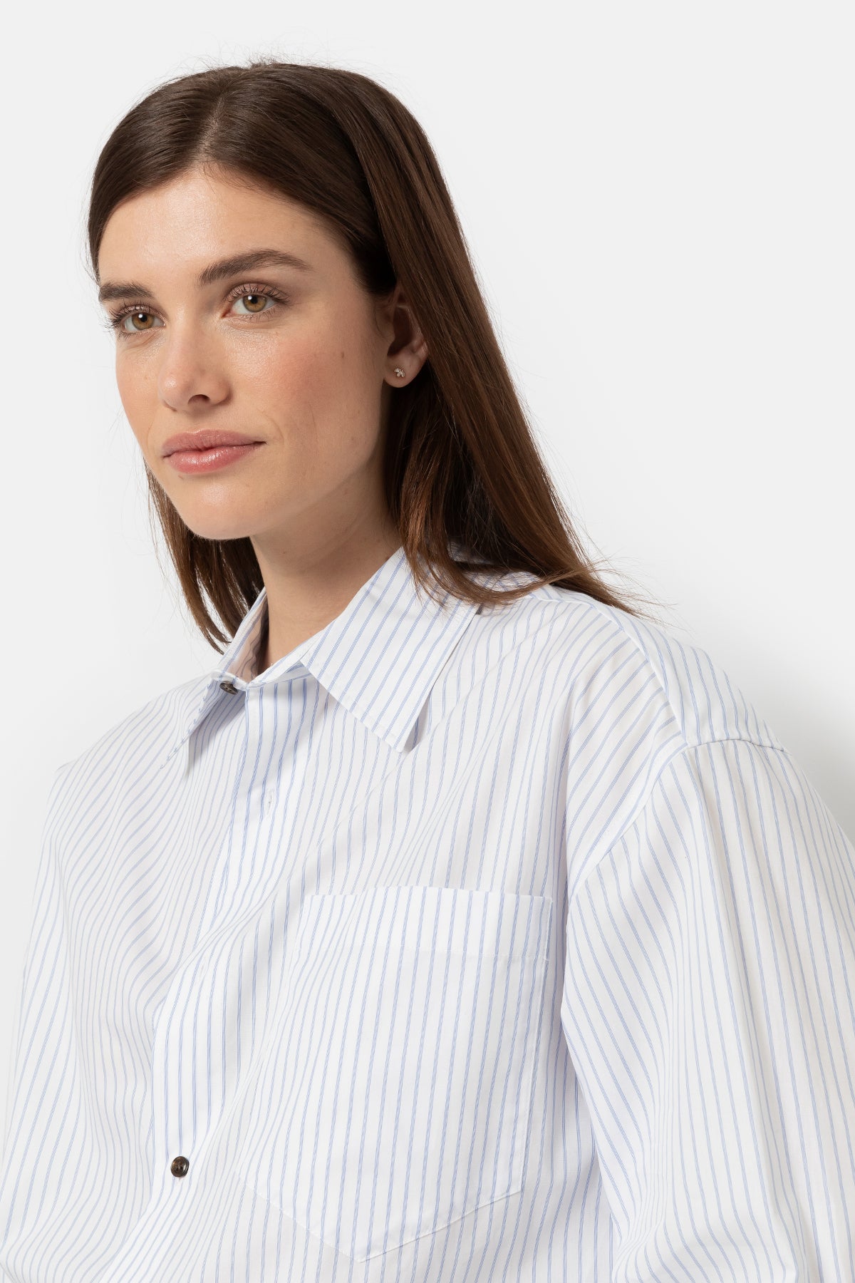 Chemise Karakter | Rayons Blanche et bleu claire