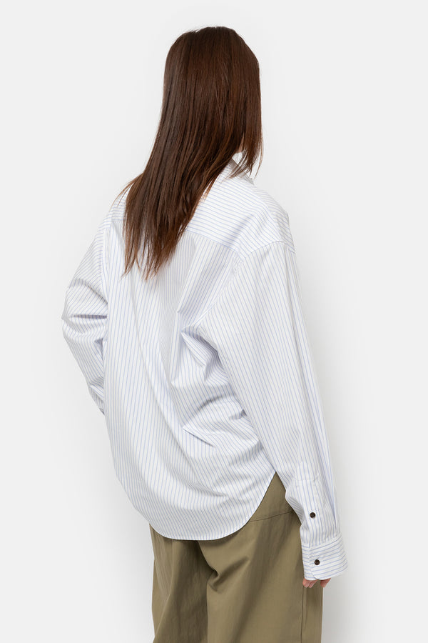 Chemise Karakter | Rayons Blanche et bleu claire