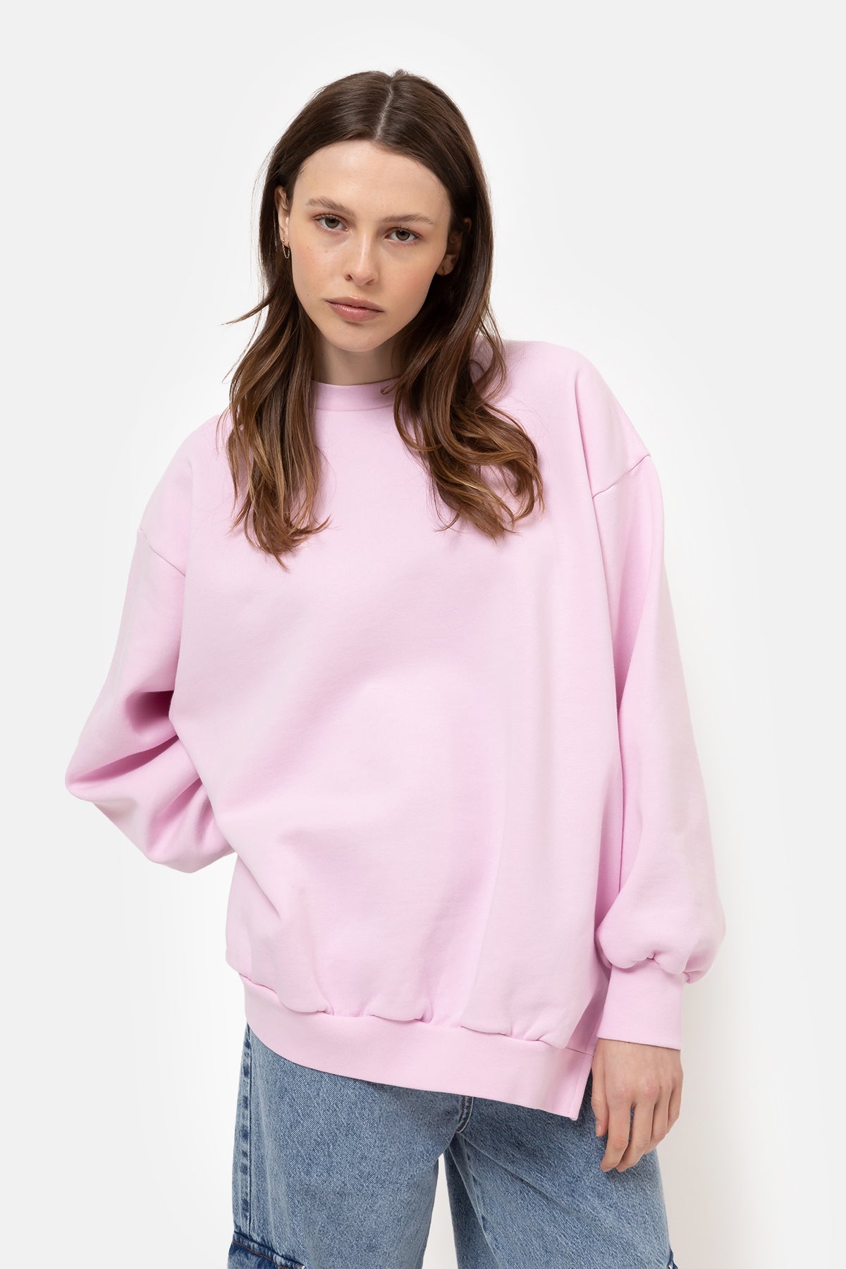 Ulla Oversized Sweatshirt | Light Pink