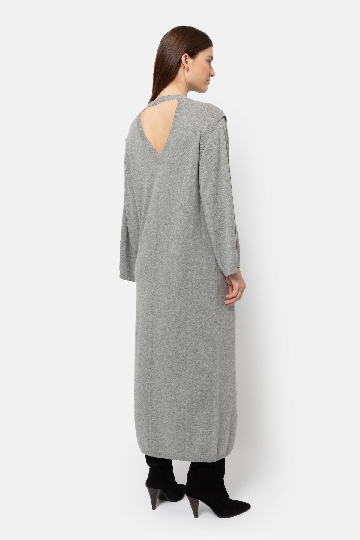 Kurious Robe tricot | Gris marbré