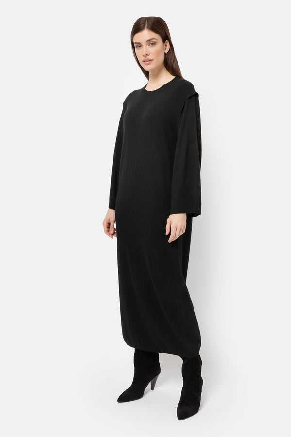 Kurious Robe tricot | Noir