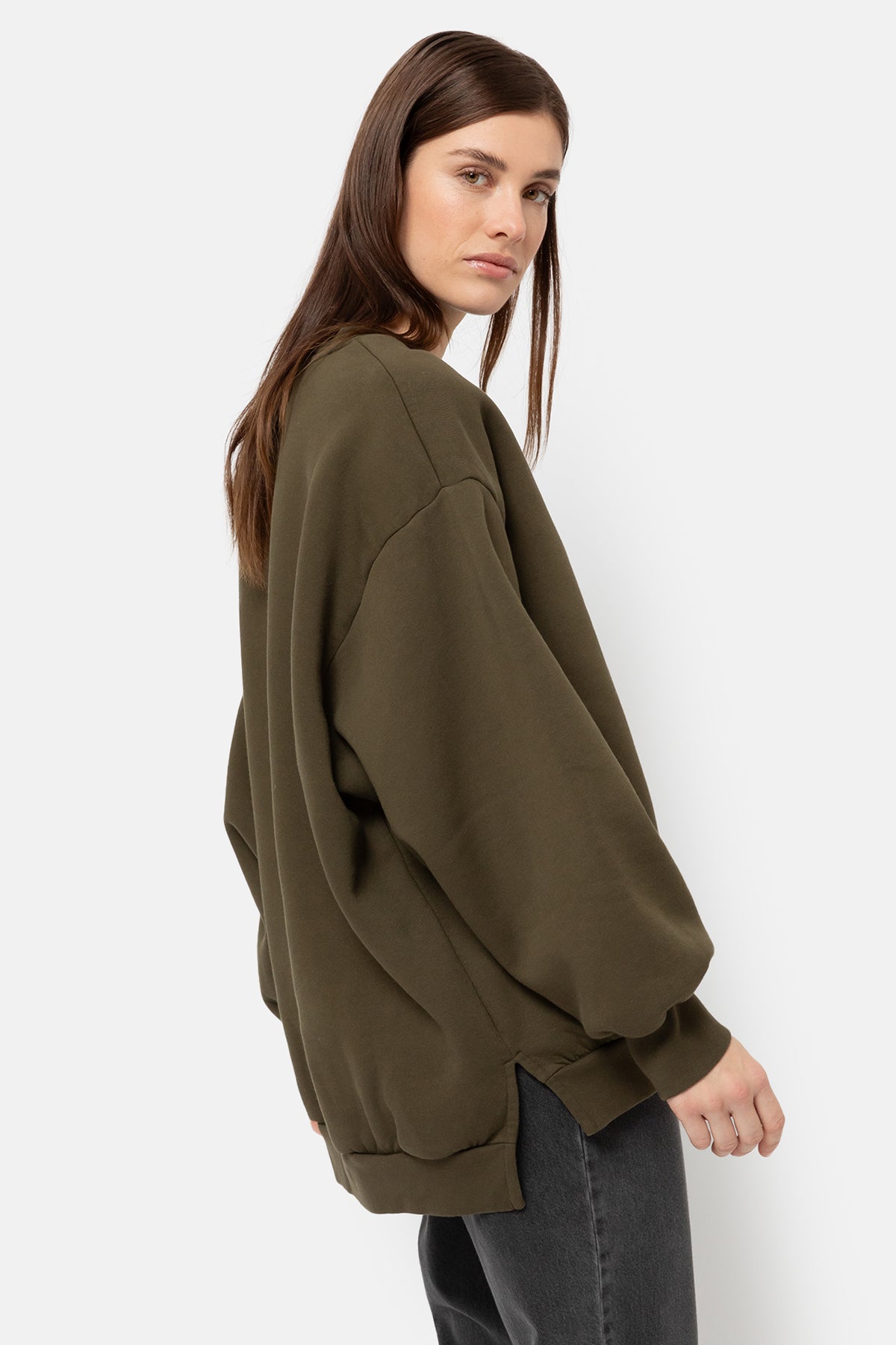  Ulla Oversized Sweatshirt | Vert Khaki