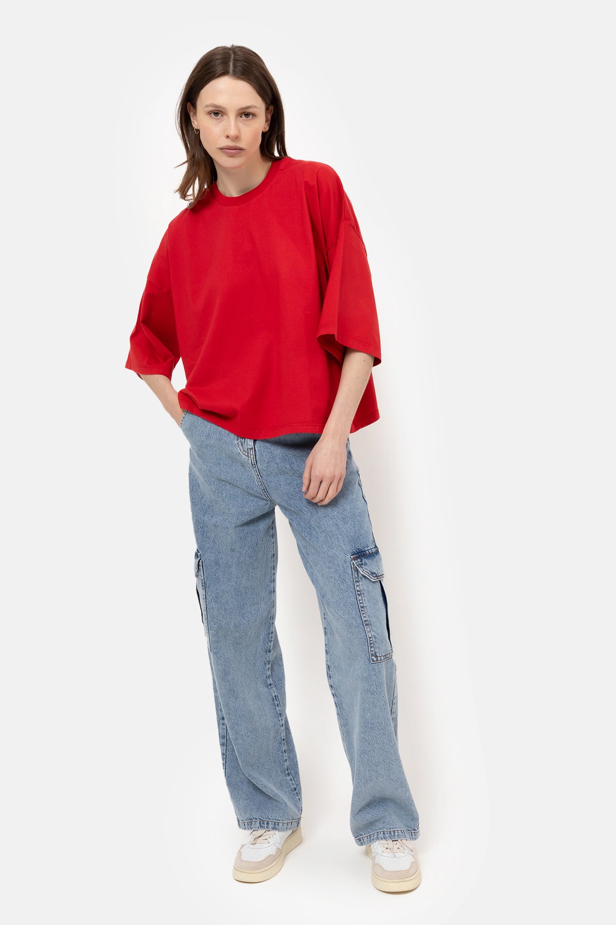 Eloise Boxy T-Shirt | Red