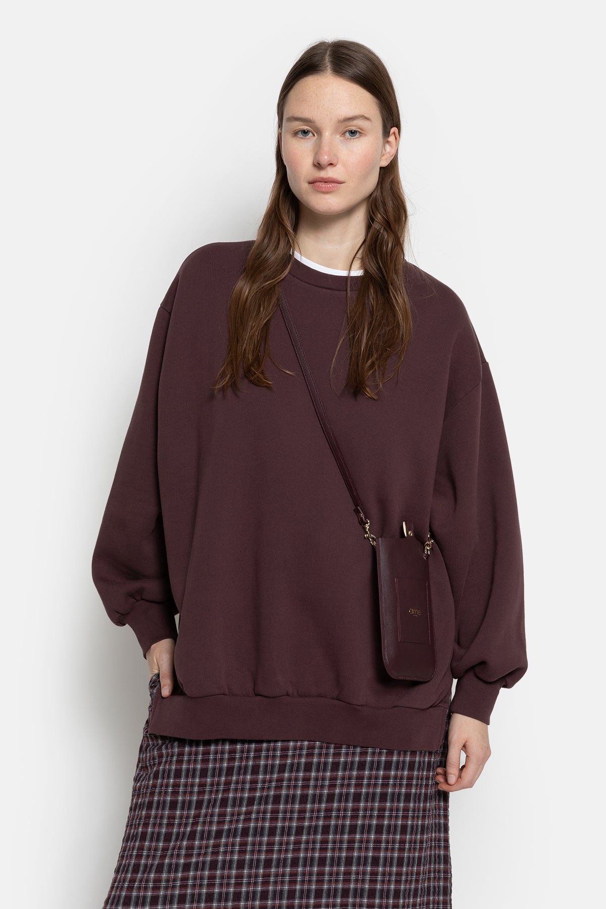 Sweatshirt Oversize Ulla | Aubergine