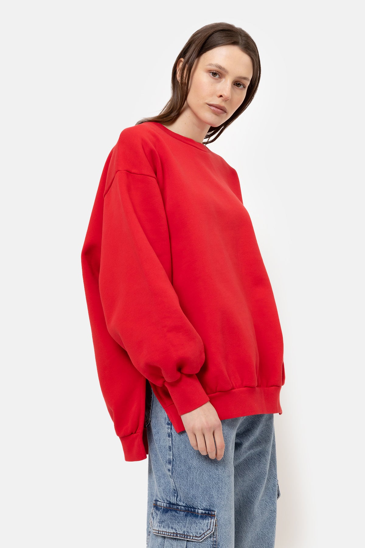 Ulla Oversized Sweatshirt | Toreador Red