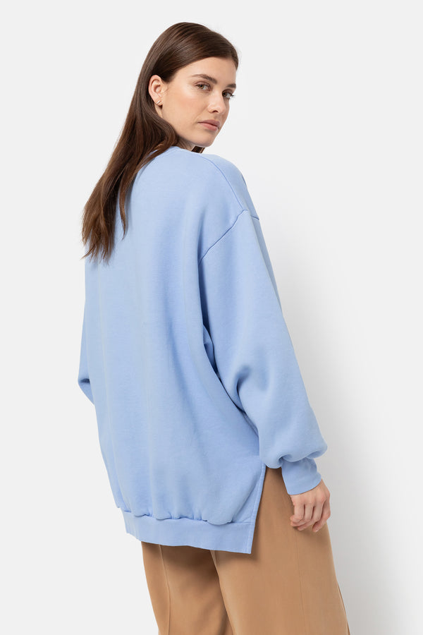 Ulla Oversized Sweatshirt | Grapemist Blue