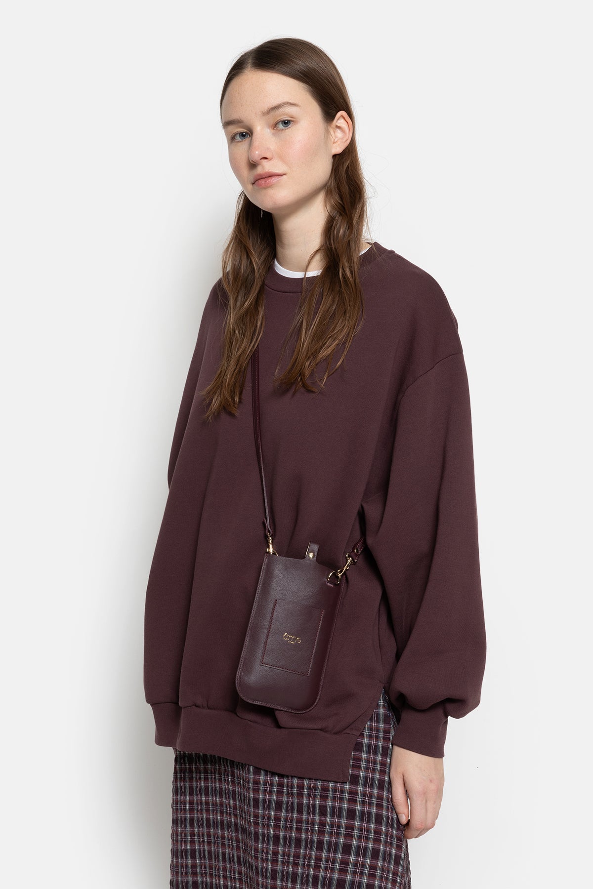 Sweatshirt Oversize Ulla | Aubergine