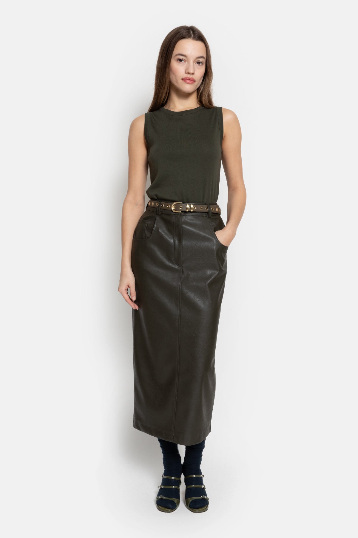 Maya Skirt | Dark Khaki