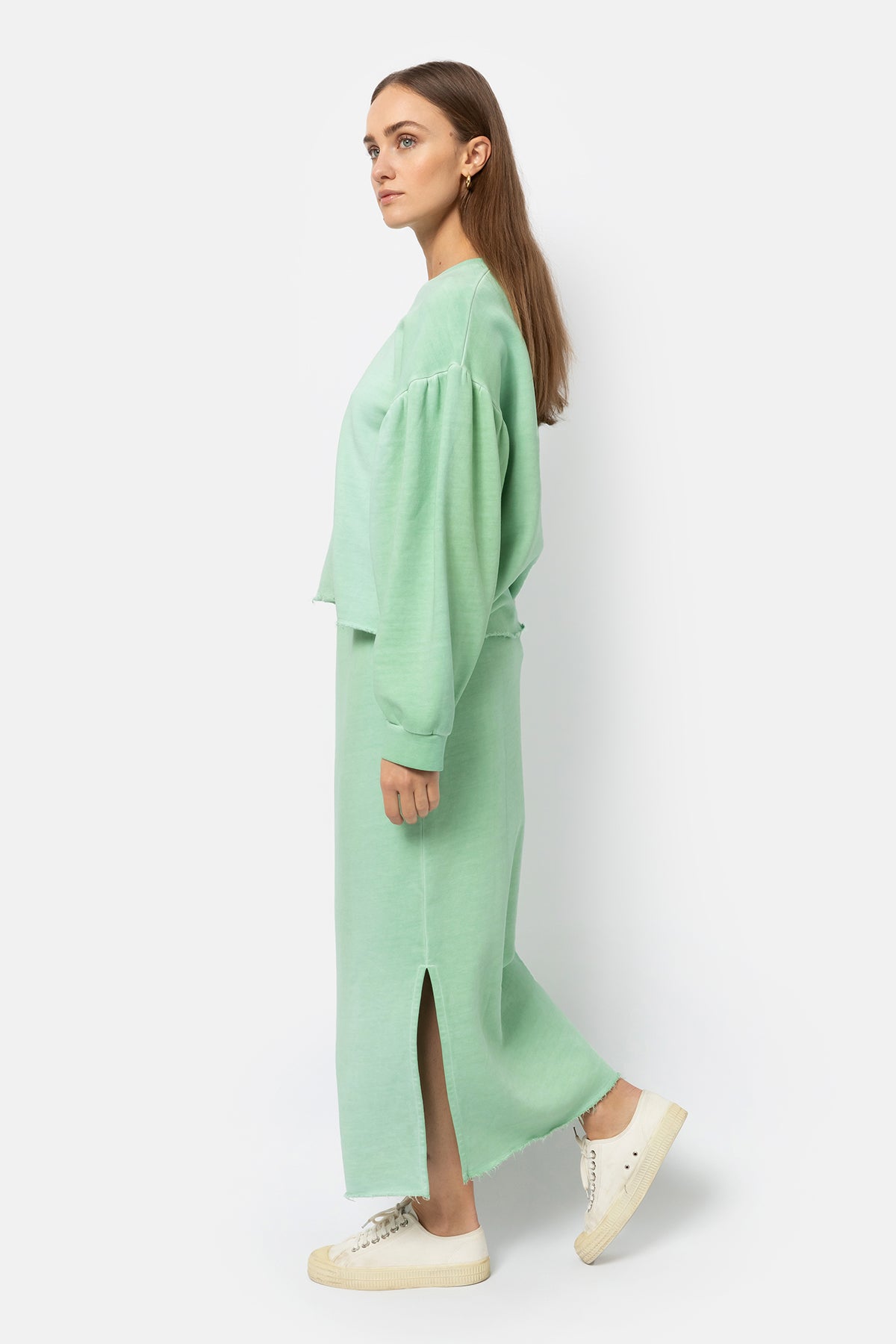 Gauge Jersey Skirt | Light Green