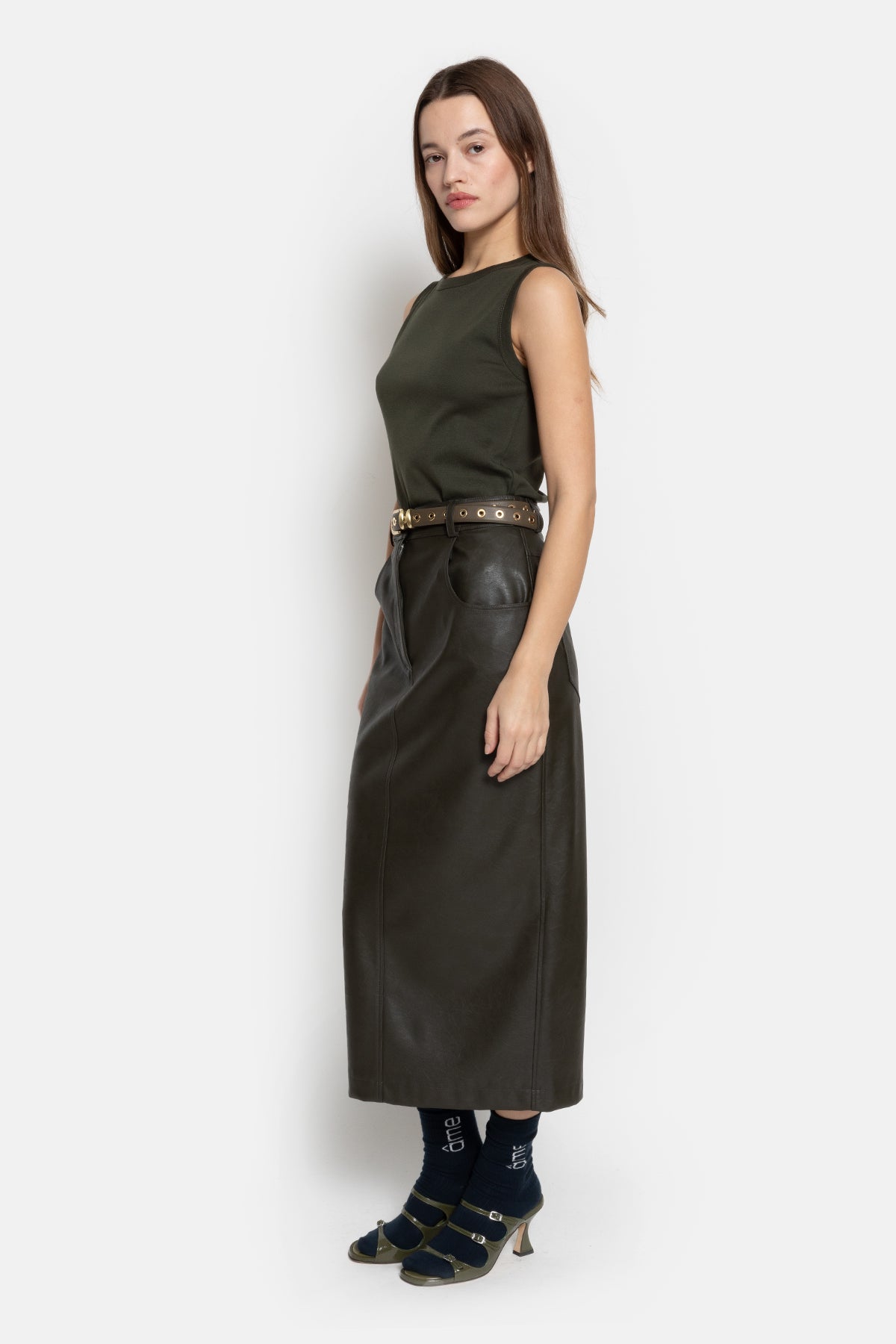 Maya Skirt | Dark Khaki