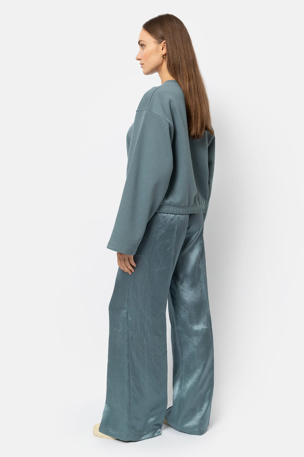 Indiana Wide Pants | Mid-Blue
