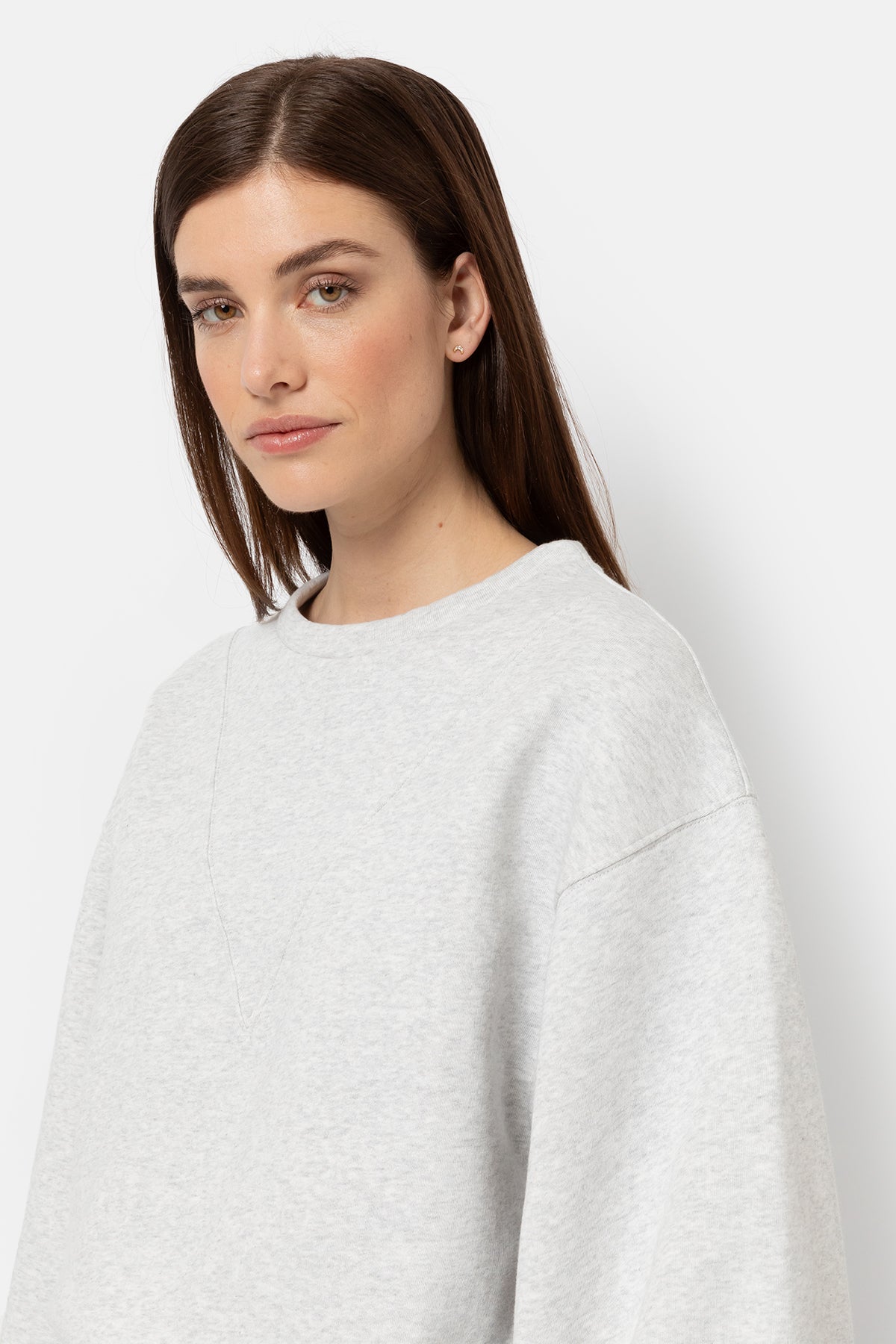 Kim Sweatshirt | Marled Grey – Âme antwerp