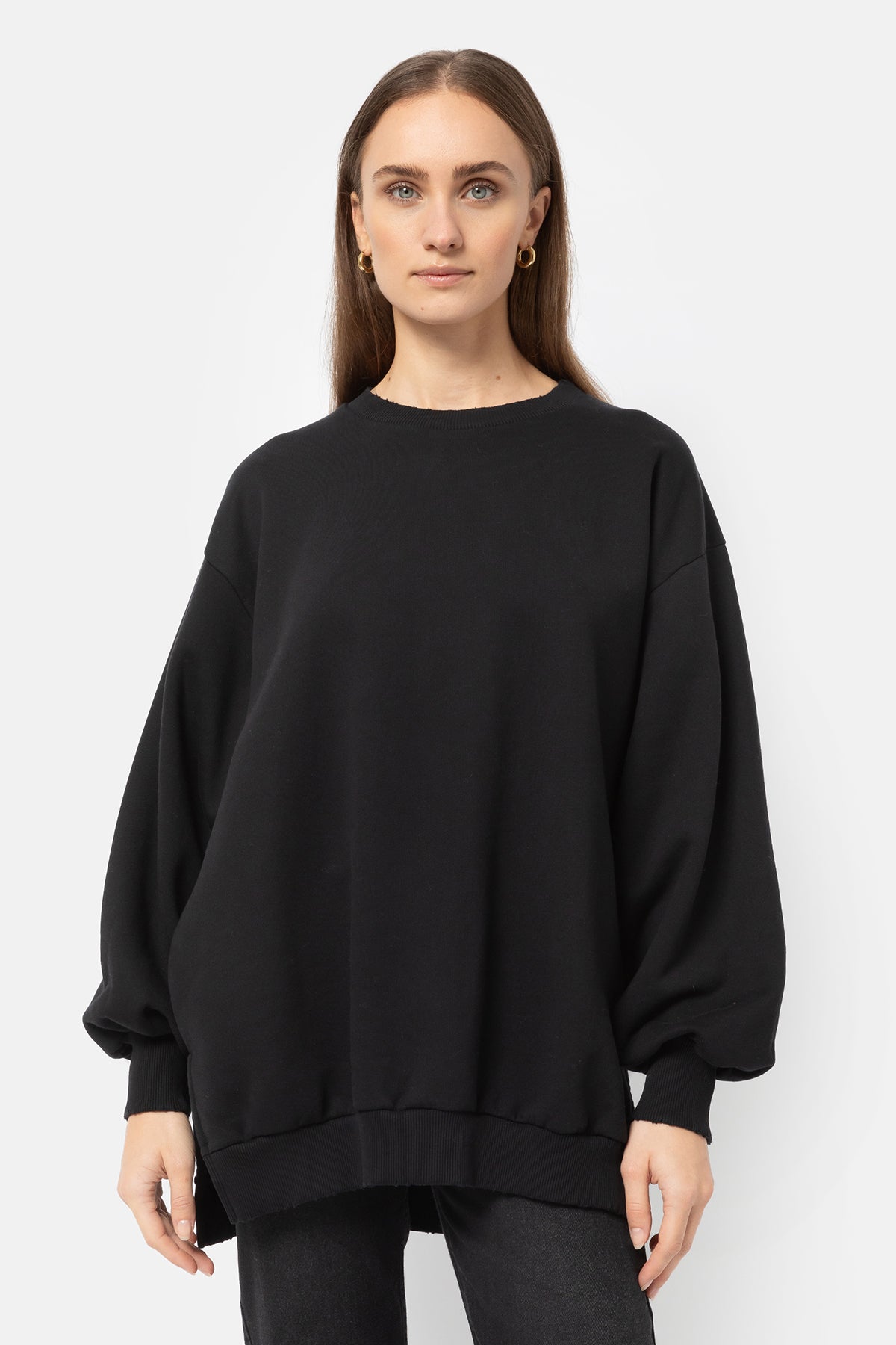 Ulla Oversized Sweatshirt | Black