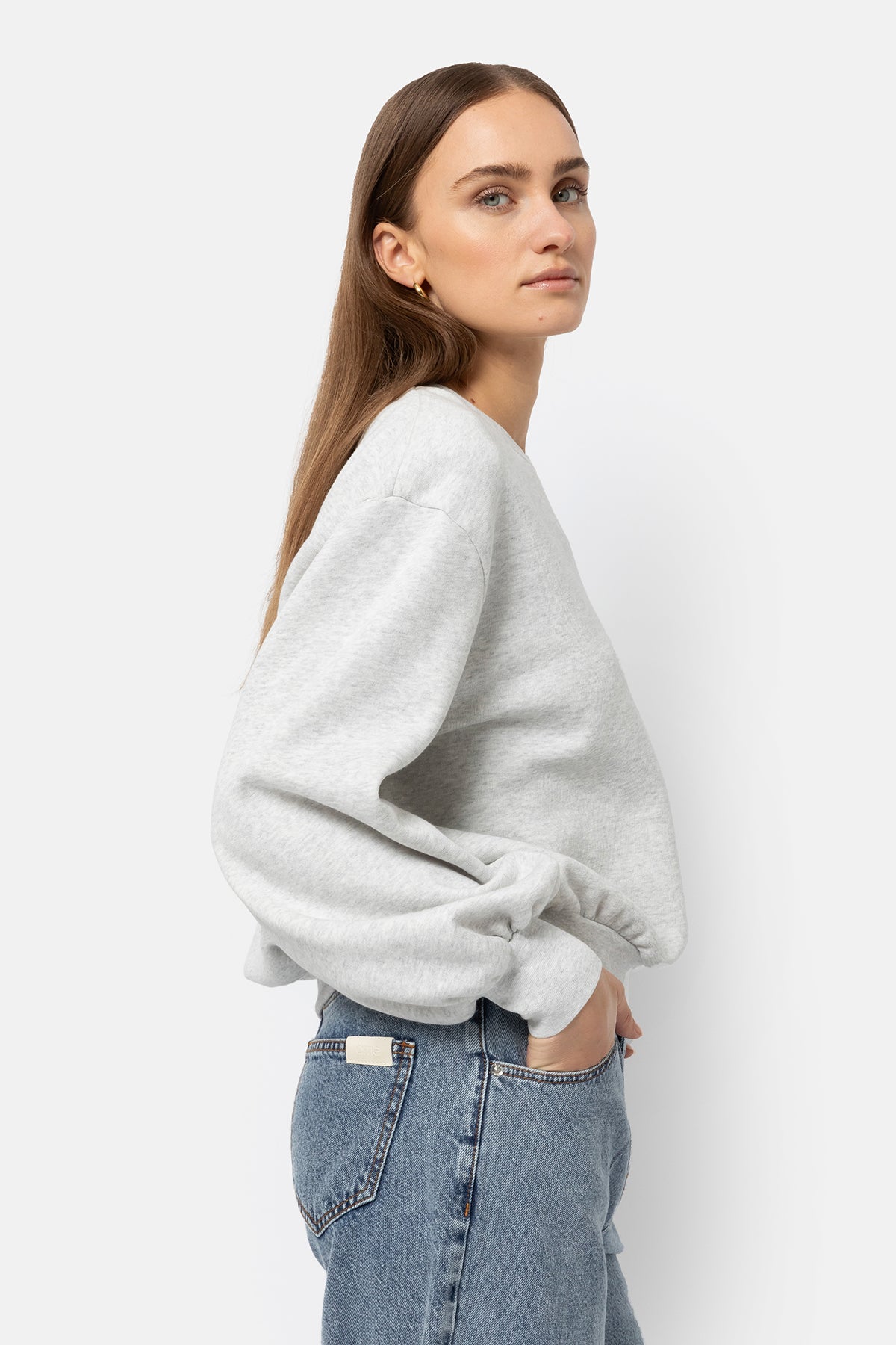 Sweatshirt Clémence | Gris Chiné