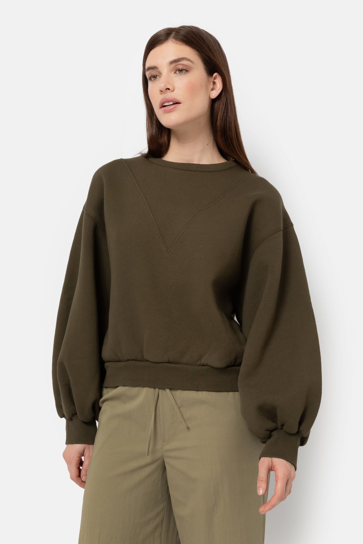 Kim Sweatshirt | Khaki Green