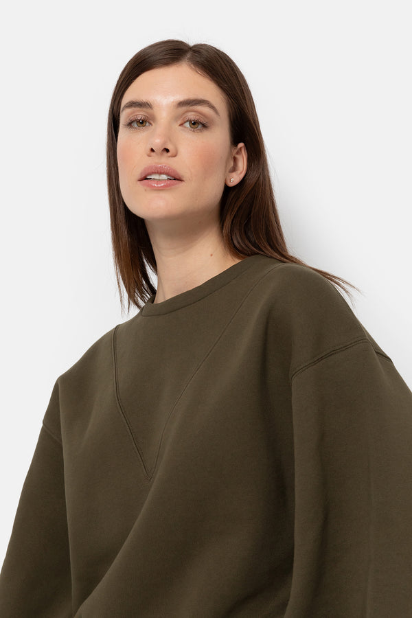 Kim Sweatshirt | Vert Khaki