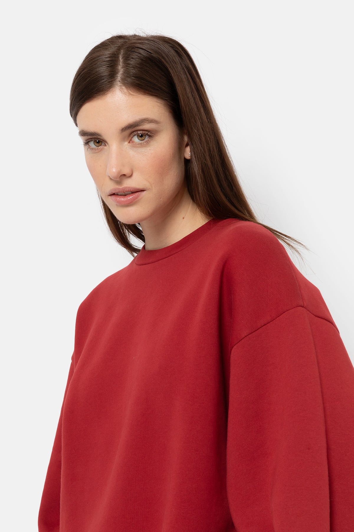 Ulla Oversized Sweatshirt | Red