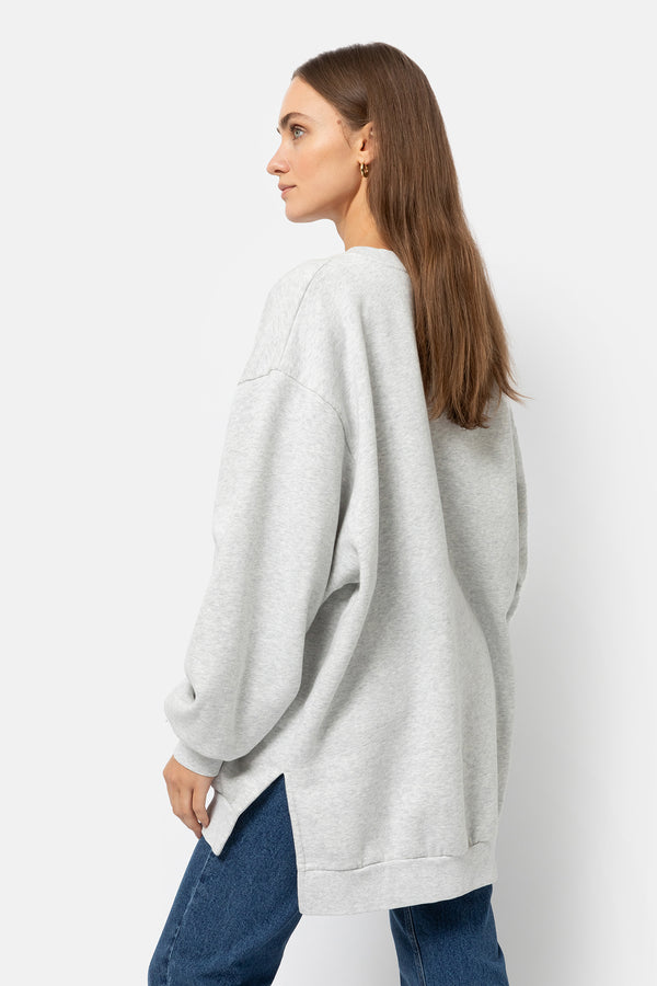 Sweatshirt Oversized Ulla | Gris Chiné