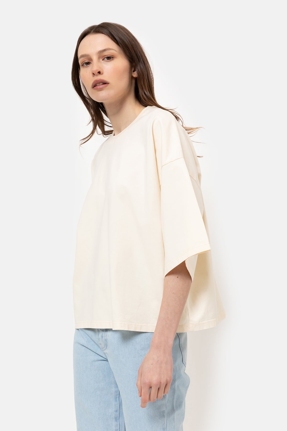 Eloise Boxy T-Shirt | Cream