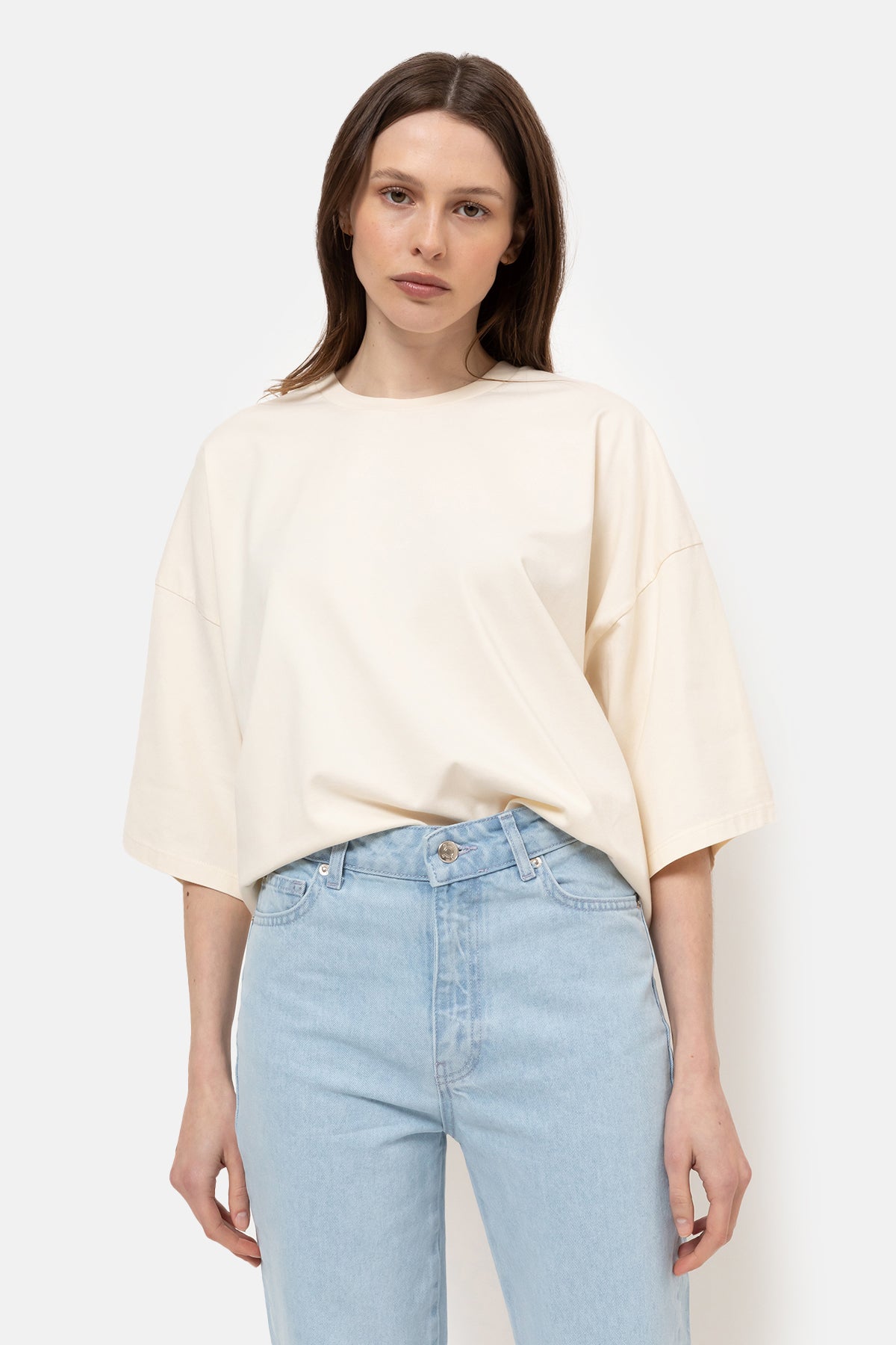 Eloise Boxy T-Shirt | Cream – Âme antwerp