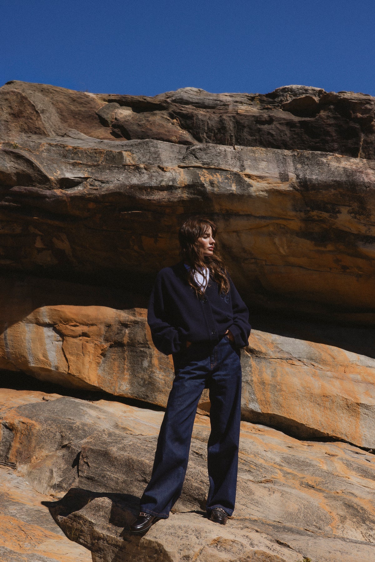 Mimi Straight Denim | Dark Blue