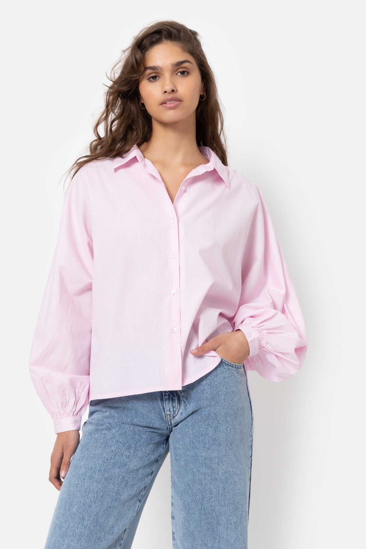 Gala Oversized Shirt | Light Pink