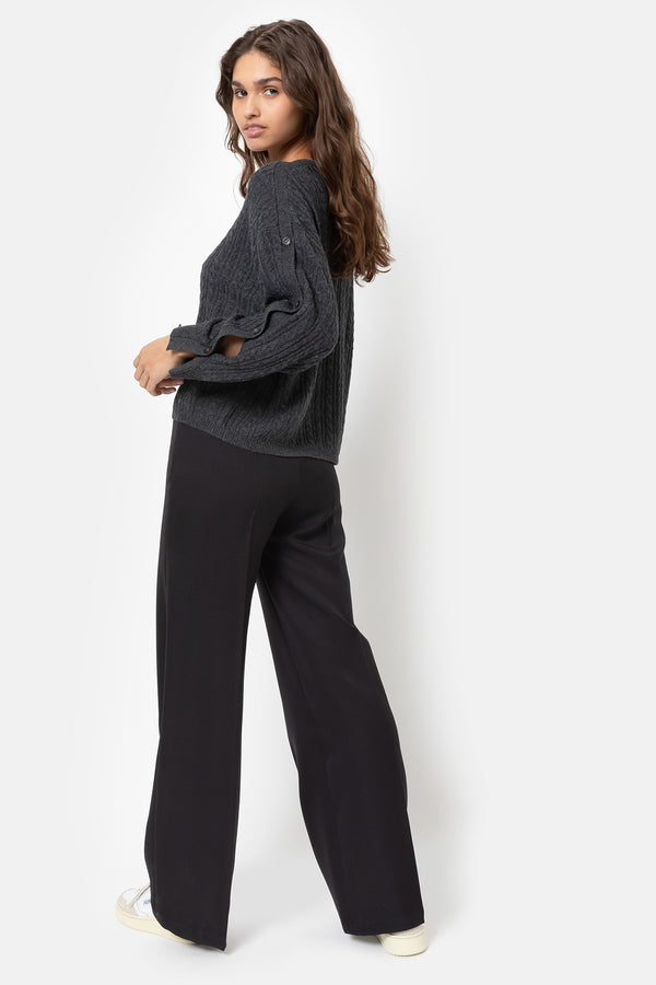 Indiana Wide Pants | Black