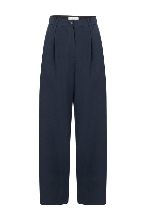 Marta Pleated Pants | Navy