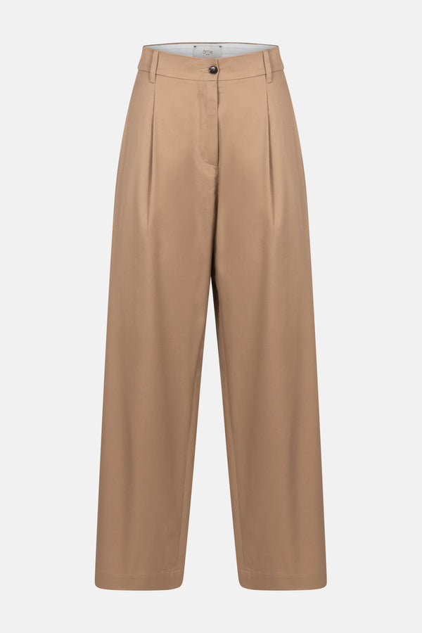 Marta Pleated Pants | Beige